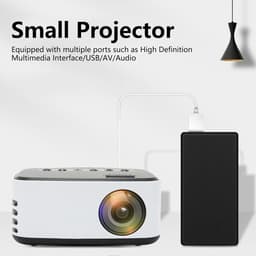 Home Cinema Movie Projector HD 1080P Portable Outdoor Wifi LED Lights with Adapter for Smartphone Tablet Laptop TV Stick(#1) — thumbnail 5