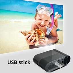 Bolt Edge Mini Beamer - Smartphone - Projector - Zwart - Compact en draagbaar — thumbnail 2