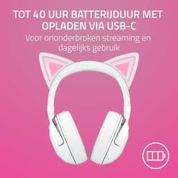 Razer Kraken Kitty V2 - Gaming Headset - PC - Draadloos - 7.1 Surround - RGB - Wit — thumbnail 4