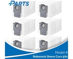 Roborock Qrevo Curv 5A1 Stofzakken (6 Stuks, Plus.Parts® alternatief voor 8.02.0239)
