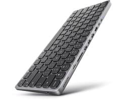 Axagon HMC-KB-US laptop dock & poortreplicator Bedraad USB 3.2 Gen 1 (3.1 Gen 1) Type-C Grijs