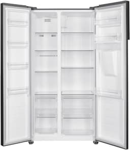 Heinner HSBS-H439NFXWDE++ Amerikaanse Side-by-Side Koelkast met Waterdispenser – 439 L – Full No Frost – LED Touch Display – Smart Eco Functie – RVS – 5 Jaar Garantie — thumbnail 3
