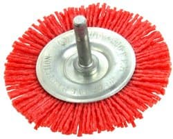 GEKO Nylon filament borstel - 75 mm - 6 mm as - niet vonkend - voor boormachines