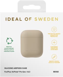iDeal of Sweden Silicone Case voor de Apple AirPods 1 / 2 - Beige — thumbnail 4