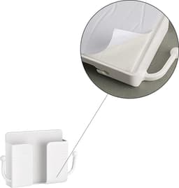 Afstandsbediening Houder - 6 Stuks - Wit - AB Houder- Houder voor Afstandsbediening voor aan de Muur - Remote Controll Holder — thumbnail 4