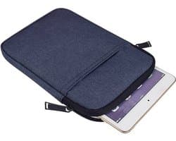 DrPhone S02 7-8 inch E-Reader Soft Sleeve Beschermhoes - Draagtas hoes - Tablet hoes - Cover - Geschikt voor o.a Geschikt voor Tablet/ E-Reader - Donkerblauw