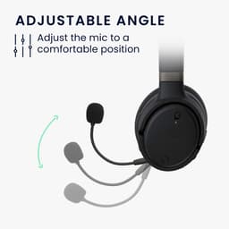 kwmobile microfoon voor gaming headset - geschikt voor Kingston Hyper X Cloud OrbitS - 10 cm - In zwart — thumbnail 5