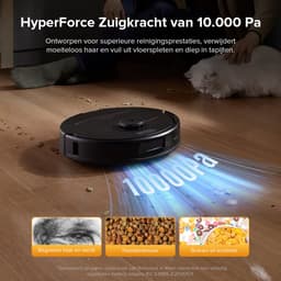 Roborock QV 35S Robotstofzuiger– 10000 Pa zuigkracht– Dubbele anti-klitborstels– Slimme obstakelvermijding– Dubbele opklapbare– Draaiende dweilen– Automatisch dweilen– Zelfdrogend– Zwart–Qrevo plus Upgrade — thumbnail 5