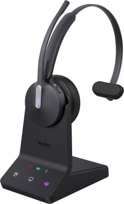 Yealink WH64 Mono Teams - Headset - DECT - bluetooth - draadloos - Micro-USB - Zwart — thumbnail 1