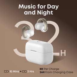 soundcore AeroClip by Anker - Oordopjes met open oor - Clip-on hoofdtelefoon - Adaptief comfort - Heldere gesprekken met 4 microfoons en AI - Stabiele pasvorm - 12mm drivers voor helder geluid - Open — thumbnail 2