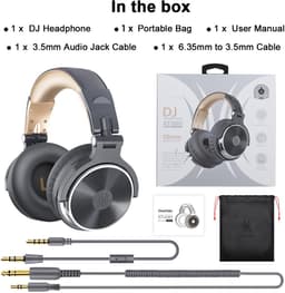 OneOdio Wired Pro 20 Grey-gold Headphones — thumbnail 8