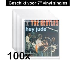 Singles Buitenhoezen voor 7 inch Vinyl – 100 stuks – VinylCare Essential ShieldSleeve – Hoes geschikt voor 7" Vinyl en 45 Toeren Singletjes – Beschermhoezen voor Singletjes – Buitenhoezen – Transparant – Polyethyleen – 100 Micron