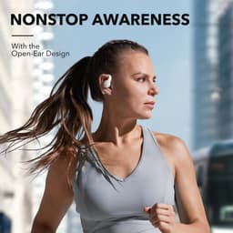 Soundcore AeroFit Pro by Anker - draadloze open oordoppen, supercomfortabel, stevige pasvorm, ergonomisch ontwerp, rijk geluid met LDAC, Bluetooth 5.3, IPX5-waterdicht, 46 u speeltijd, appbediening — thumbnail 3