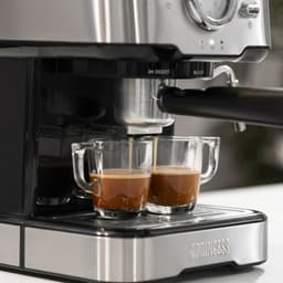 Koffiezetapparaat - Princess 249412 Espressomachines voor gemalen koffie – Met melkopschuimpijpjes voor cappucino en latte macchiato – 2 kopjes - Consumentenbond Beste Koop — thumbnail 4