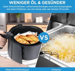 Airfryer XL 4 liter met Dual Cyclone Technologie - Gezonder Frituren met 90% Minder Vet — thumbnail 4