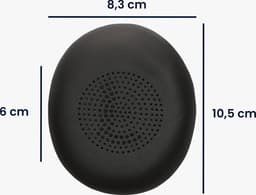 kwmobile 2x oorkussens geschikt voor Jabra Jabra Elite 45h / Evolve2 65 / Evolve2 40 - Earpads voor koptelefoon in zwart — thumbnail 3