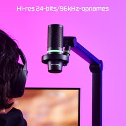 HyperX DuoCast - Condensator Microfoon - RGB - USB - PC, PS4, PS5 & MAC - Zwart — thumbnail 2