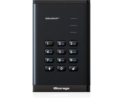 iStorage diskAshur3 HDD – externe harde schijf – 1TB – USB – 256-bit – Zwart