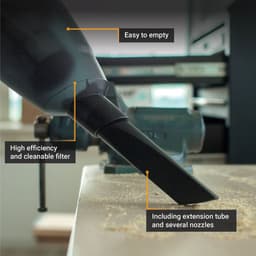 Batavia Accu 18V handstofzuiger - Excl. Accu en Oplader - 4.10 Kilopascal - Reservoir capaciteit 0.50 L - Incl. verlengbuis en mondstukken - Maxxpack — thumbnail 4