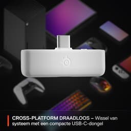 SteelSeries Arctis Nova 5X Wireless - Draadloze Gaming Headset - Wit - 100+ audio presets - 60 uur accuduur - 2.4-GHz en Bluetooth - Xbox & PC — thumbnail 3