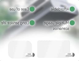 Set van 8 Transparante Stickers voor Dashcam, Plakpads voor Voorruiten, Antistatische Films voor Beveiliging en Bescherming — thumbnail 3