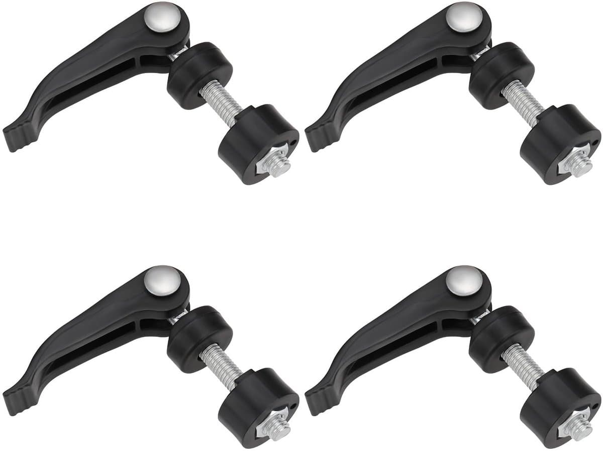 Dailygoods- Grasmaaier Schroef 4 Stuks - Quick Release/Borgschroef - Handvat 56 mm - M6 Schroefdiameter - Aluminiumlegering/Kunststof - Geschikt voor Grasmaaiers — afbeelding 1