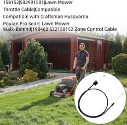 Dailygoods - Gaskabel voor Grasmaaier - Vervangingskabel voor Craftsman en Husqvarna — thumbnail 5