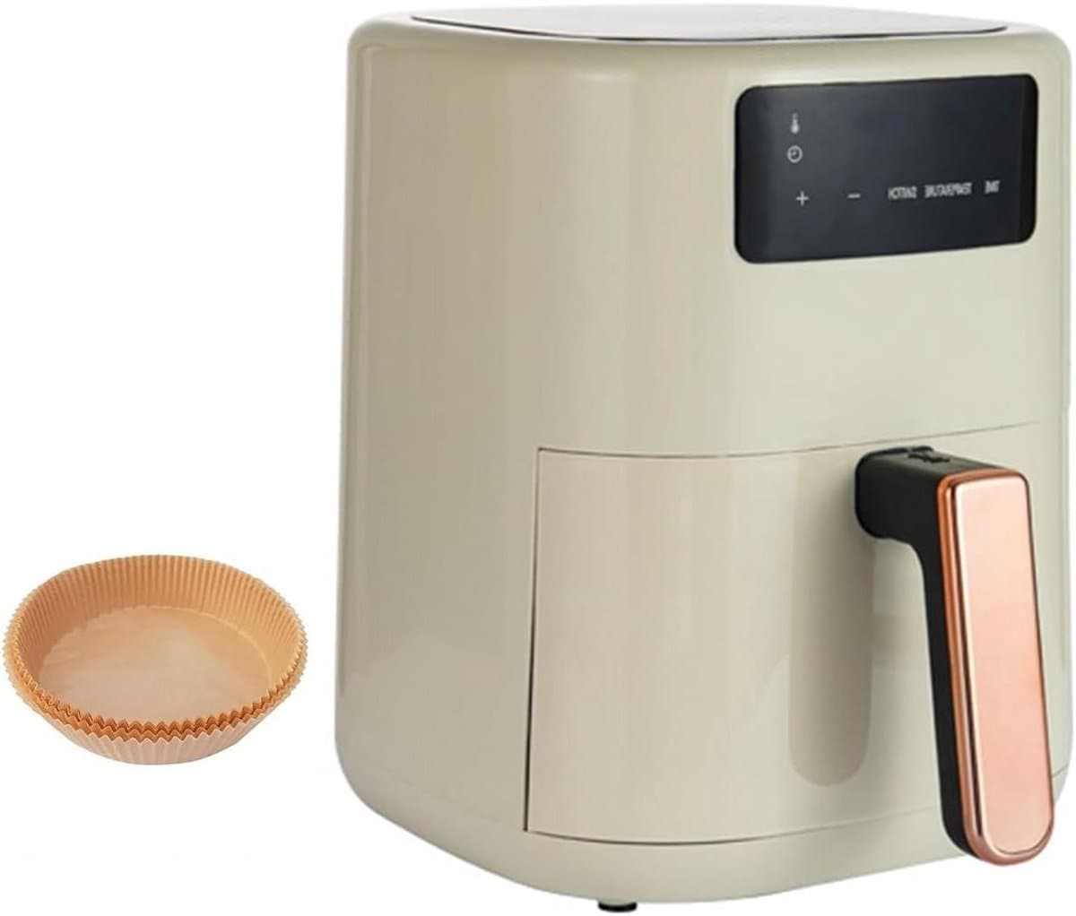 Multifunctionele luchtfriteuse Huishoudelijke luchtfriteuse, 8 liter grote capaciteit, multifunctionele elektrische friteuse, witte olievrije volautomatische friet (Kleur: Blan — afbeelding 1