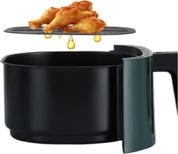 Multifunctionele luchtfriteuse Huishoudelijke luchtfriteuse, 8 liter grote capaciteit, multifunctionele elektrische friteuse, witte olievrije volautomatische friet (Kleur: Blan — thumbnail 5