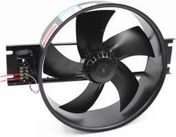 Industriële Axiale Ventilator - Luchtverplaatsing Ventilator - Luchtcirculatie Verbeteren - Koperen Spoel - 300 mm - Zwart — thumbnail 3