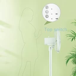 Voetstukventilator - Torenventilator - Kamertemperatuur Regelen - Afstandsbediend - Verstelbaar - Zwart — thumbnail 4