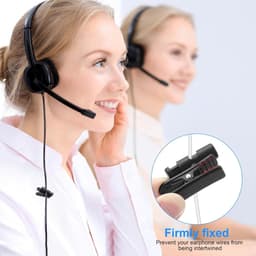 3 PCS Headset Cable Clips - 360° Rotatable Headset Cord Clip - Headphone Cable Clamp - Earphone Cable Clothing Clip - Headphone Cable Cord Clamp voor Attaching 2-4mm Wide - Organisatie en Beheer — thumbnail 5