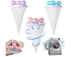3 stuks - Wasmachine filterzakken - Wasmachine haarfilterzakken - Wasmachine pluizenverzamelaar - Wasmachine filter - Herbruikbaar - Voorkomt verstoppingen in de afvoer van de wasmachine - Voor beddengoed, broeken, donsjacks, jeans, handdoeken