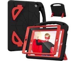 Kinder iPad Hoes - Tablet Beschermhoes - Tablets Beschermen - Schokbestendig EVA Materiaal - 10.2 inch - Zwart Rood