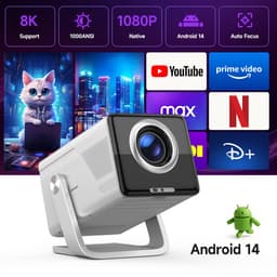 Magcubic X7 Mini Beamer - 8K support – Full HD 1080P Projector – WiFi 6 & Bluetooth 5.4 – Auto Focus & Keystone – Smart Android Beamer voor Thuisbioscoop & Outdoor — thumbnail 2