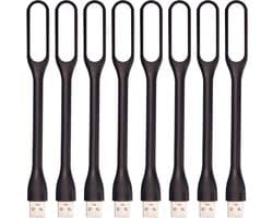 Mini USB LED Lamp - Nachtlampje Lezen - Flexibel Verlichten - Oogvriendelijk Zacht Licht - 16.5 cm - Zwart