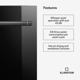 Klarstein Vaatwasser Luxara inbouw – geïntegreerde vaatwasser voor 14 couverts, met 8 programma's, AquaStop protectie, eco wasprogramma en gering waterverbruik,6L - voor Keuken - Snelprogramma - glas - Dishwasher - Afwasmachine — thumbnail 10