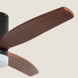 Fantiluxe - Filip - Plafondventilator met verlichting - Zwart Donker Hout - Ø132cm - Afstandsbediening - Met lamp - Plafond ventilator - Slaapkamer — thumbnail 5