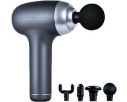 Massagepistool - Spierontspanner - Spierherstel - Snoerloos Ontwerp - 11.9*5.45*20.35cm - Lichtgrijs