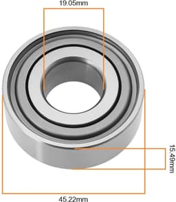 Dailygoods- Grasmaaier Lagers 4 Stuks - Compatibel met John Deere/JD9259/JD9296 - Buitendiameter 45,22 mm - Binnendiameter 19,05 mm - Hoogte 15,49 mm - Metaal/Rubber Materiaal - Landbouwlagers — thumbnail 5