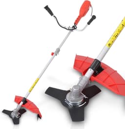 Elektrische Grasmaaier - Graskantmaaier Tuin - Gazon Onderhoud - 1400 Watt Vermogen - 42 cm Snijbreedte - Rood — thumbnail 3