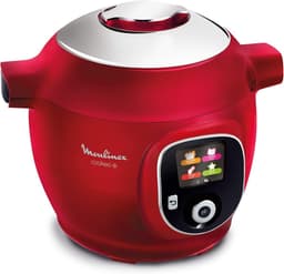 Intelligente multicooker - Elektrische kookpot - Maaltijden bereiden - 150 voorgeprogrammeerde recepten - 6 Liter - Rood — thumbnail 2