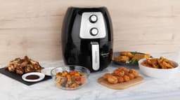 Friteuse zonder olie - Airfryer Heteluchtfriteuse - Gezond koken - 4 liter inhoud - 29 x 335 x 37 cm — thumbnail 3