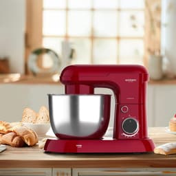 Planeetmixer - Keukenmachine - Bakken en Koken - 10 snelheden - 5 liter kom - Rood — thumbnail 4