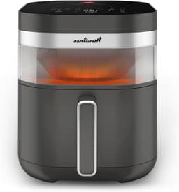 Airfryer met Infrarood - Grote Frituurpan - Gelijkmatig Koken - Dubbele Kookzone - 7 Liter Capaciteit - Grijs — thumbnail 1