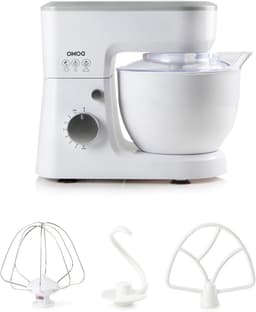 Keukenmachine - Mixer - Bakken en koken - Planetaire mengwerking - 4 liter kom - Wit zilver — thumbnail 1