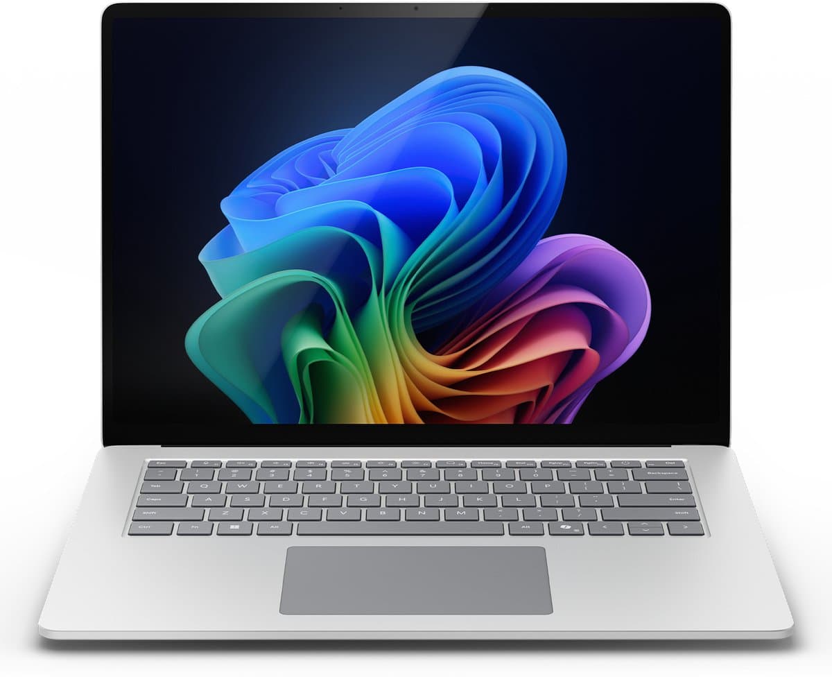 Microsoft Surface Laptop 8 Copilot+ PC Intel Core Ultra 5 335 38,1 cm (15") Touchscreen 16 GB LPDDR5x-SDRAM 512 GB SSD Wi-Fi 7 (802.11be) Windows 11 Pro Platina — afbeelding 1