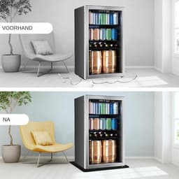 Mini Koelkastmat - Opvangbak Wasmachine - Vloer Beschermen - Antislip Absorberend - 60x60x15 cm - Grijs — thumbnail 2