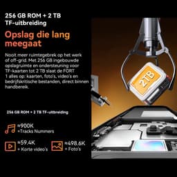 Blackview FORT 1 Robuuste Smartphone - 18 GB RAM - 256 GB ROM - 6,56 inch HD+ IPS - 10000 mAh - Dual SIM 4G - IP68 & IP69K Robuuste telefoon - Android 15 - GPS NFC - Oranje — thumbnail 2