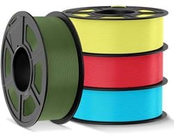 PLA+ Filament Bundel - 3D Printer Draad - 3D Modellen Printen - Verhoogde Taaiheid - 4 kg - Meerdere Kleuren